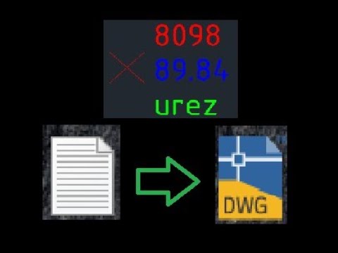 Видео: Загрузка точек (импорт) "txt" в АutoCAD Civil3D