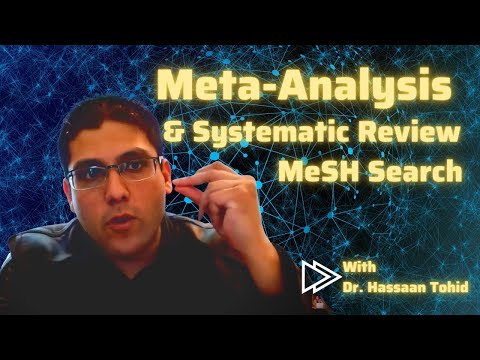 Видео: Поиск систематических обзоров и метаанализов в MeSH. Часть 1
