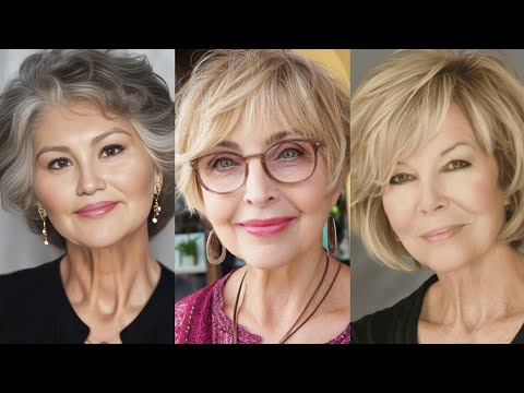 Видео: Стрижка для женщин 50+, 60+ и 70+ — женская стрижка