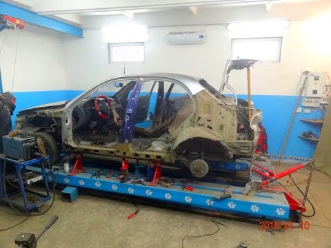 Видео: ланос. сварка средней стойки.