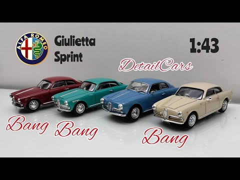 Видео: Обзор модели Alfa Romeo Giulietta Sprint 1:43 Bang