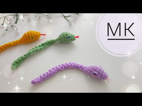 Видео: Мастер-класс | змейка 🐍 крючком | очень просто 😍