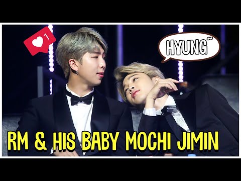 Видео: BTS Намджун и его малыш Мочи Джимин - моменты Минимони