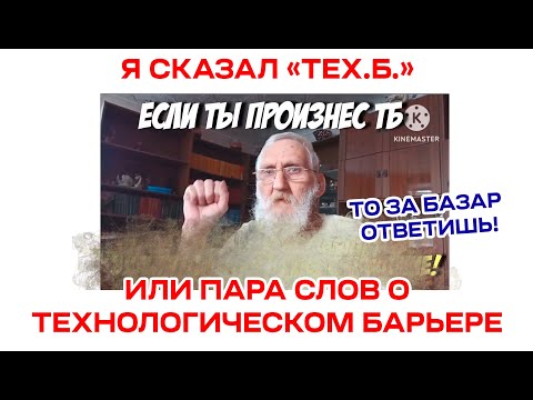 Видео: ТБ, и это не Техника Безопасности... Коротко о Технологическом Барьере