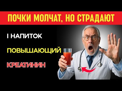Видео: Что пить перед сном нельзя: ошибка, из-за которой растёт креатинин у пожилых !