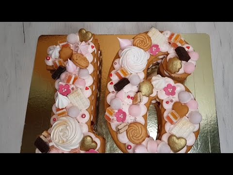 Видео: Торт цифра 16