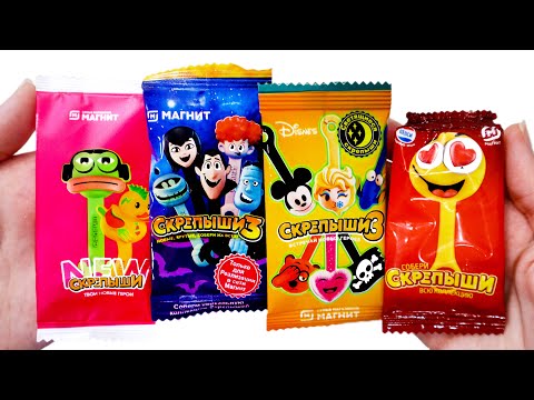 Видео: ВСЕ КИТАЙСКИЕ СКРЕПЫШИ 4 3 2 1 - Сравнение ВСЕХ фейковых СКРЕПЫШЕЙ по акции в Магнит СКРЕПЫШИ НЬЮ