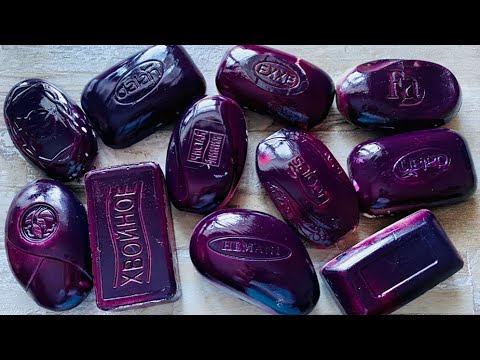 Видео: ASMR SOAP| Cutting colored soaр | Soap Carving| Резка крашенного мыла