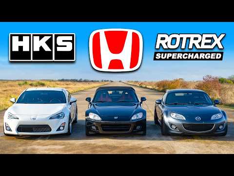 Видео: Кто победит в заезде: Honda S2000, GT86 или же MX-5?