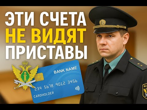 Видео: Какие счета и карты приставы НЕ ВИДЯТ и не заблокируют в 2025 году?