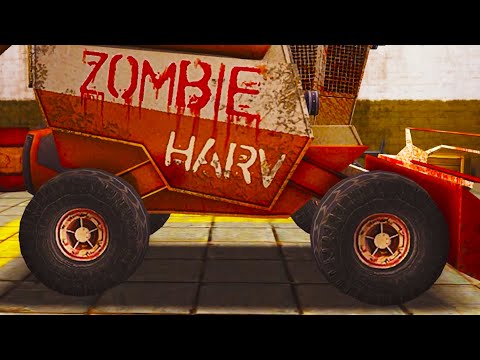 Видео: Машина КОМБАЙН Харвестер Zombie Derby #5 Финал игры - Машинки Кида