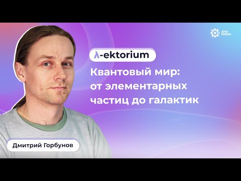 Видео: Наш квантовый мир: от элементарных частиц до галактик - Дмитрия Горбунова