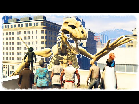 Видео: ГИГАНТ БОЛЫП ӨСКЕН СКЕЛЕТ ДИНОЗАВР ҚАЛАҒА КЕЛДІ ☀ SEGA KZ 2 ☀ ГТА 5