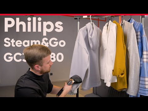 Видео: Отпариватель (Паровой утюг) Philips Steam&Go GC362/80