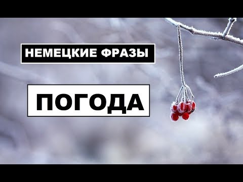 Видео: НЕМЕЦКИЕ СЛОВА И ФРАЗЫ, das #WETTER, #ПОГОДА