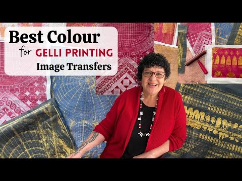 Видео: Лучшие цвета краски для гелиевой печати и переноса изображений