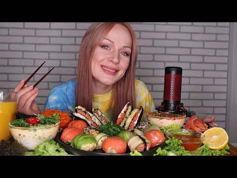 Видео: MUKBANG | Ленивые роллы, суши, закуски | Sushi/rolls, snacks не ASMR