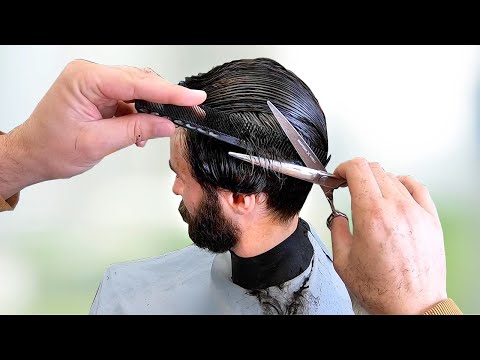Видео: Как подстричь мужчину ножницами | Руководство для начинающих