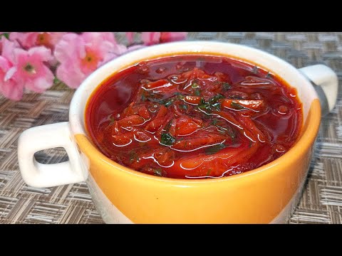 Видео: И Мяса не нужно! Вкусный, Сытный и Полезный Постный БОРЩ за 30 минут. Витаминный Обед.Простой рецепт