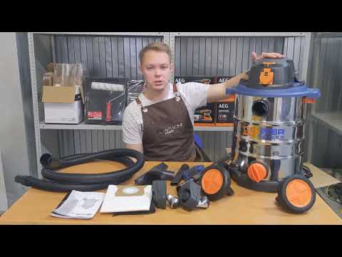 Видео: Продолжаем!!! Обзор на  Пылесос Dexter Power VOD1530SWC, 1500 Вт, 30 л