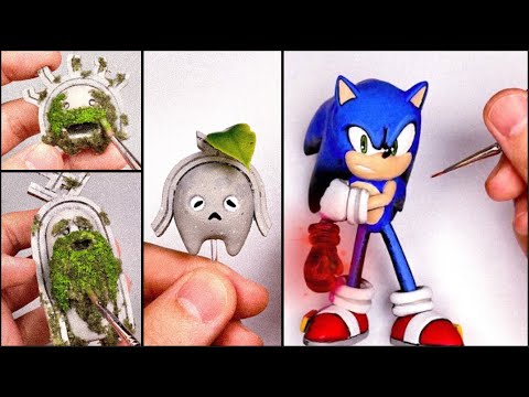 Видео: Создать Sonic (Gitch Arm) & Koco с помощью Clay / Sonic Frontiers [kiArt]