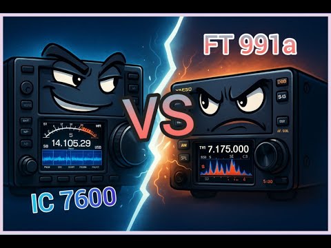 Видео: Сравнении Icom IC 7600 и Yaesu FTT991a по приёму и на передачу.