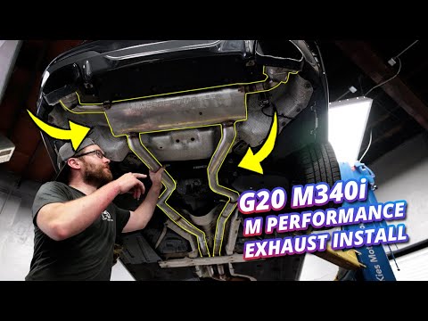 Видео: Установка выхлопной системы M Performance Exhaust (MPE) BMW M340i (G20) с помощью SOUND CLIPS