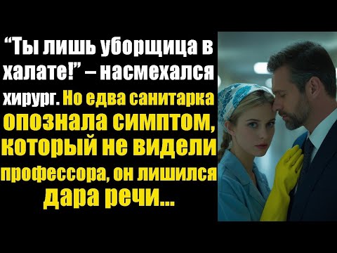 Видео: “Ты лишь уборщица в халате!” – насмехался хирург. Но едва санитарка опознала симптом, который не