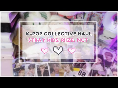 Видео: ♡ kpop collective haul | stray kids riize nct | распаковка карт ♡