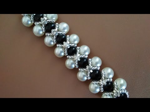 Видео: Колье или браслет. Красивый узор. МК. Necklace or bracelet. DIY