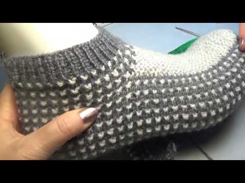 Видео: #939 ⚡ТАПОЧКИ СПИЦАМИ ДЛЯ МУЖЧИН / СЛЕДКИ С БЕСШОВНОЙ ПОДОШВОЙ ✅