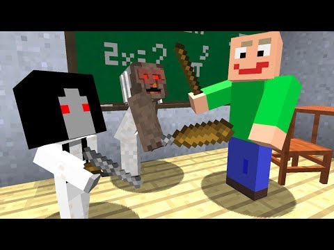 Видео: СЛЕНДЕРИНА И ГРЕННИ ПРОТИВ БАЛДИ В МАЙНКРАФТ ~ ТРОЛЛИНГ НУБА GRANNY SLENDERINA