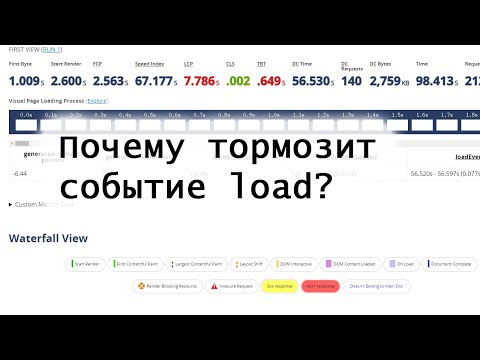 Видео: Почему тормозит событие load?