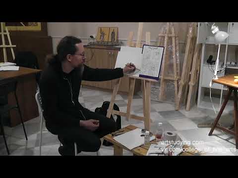 Видео: Декоративная композиция. СПБ. март 18.  2 часть