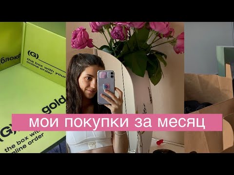 Видео: Мои покупки за месяц // золотое яблоко// одежда