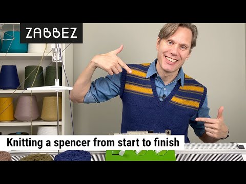 Видео: Вязание спенсера на вязальной машине Passap Duomatic 80