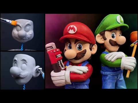 Видео: Создать Mario & Luigi (Movie.ver) с помощью Clay / Super Mario Bros. movie (2023) [ kiArt ]