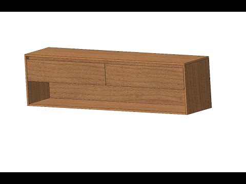 Видео: SOLIDWORKS SWOOD моделирование тумбы под раковину