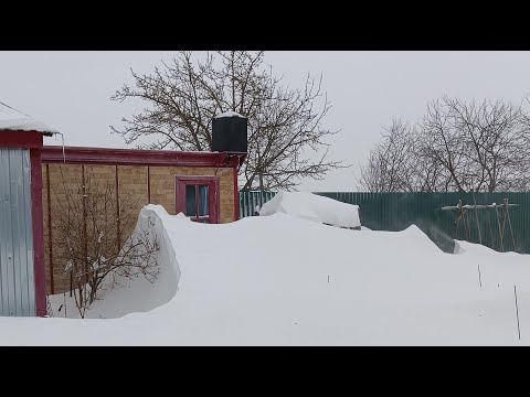 Видео: Снежные намёты в Пронске. Рязанская область. 13.12.2023