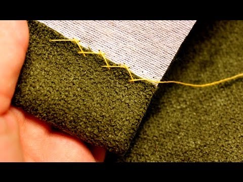 Видео: Шов "КОЗЛИК" (Ручные швы) сквозной вариант.