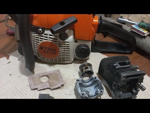 Видео: ЗАМЕНА ПОРШНЕВОЙ ГРУППЫ НА STIHL MS 180 \ РЕМОНТ БЕНЗОПИЛЫ \\  ПОЛНАЯ РАЗБОРКА