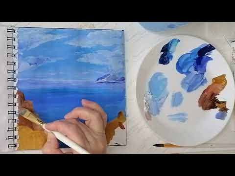 Видео: не смотря на то что картина сделана без прорисовки мелких деталей, она смотрится законченой