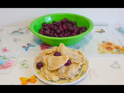 Видео: Вареники с черешней!Очень Вкусно !