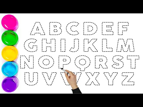 Видео: Учим ABCD — веселое обведение и раскрашивание для детей