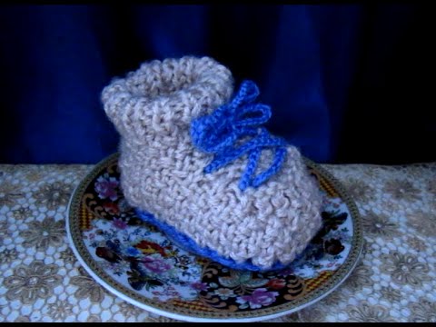 Видео: ВЯЗАНИЕ СПИЦАМИ ПРОСТОЙ СПОСОБ ДЛЯ НАЧИНАЮЩИХ ПИНЕТКИ БОТИНОЧКИ Knitting