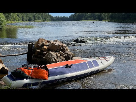 Видео: Боровичские пороги. Сплав по реке Мста в августе на SUP