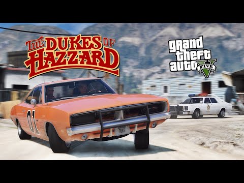 Видео: GTA 5 - Лучшая погоня за Дюками от копов на знаменитом Додже Чарджере. Придурки из Хаззарда