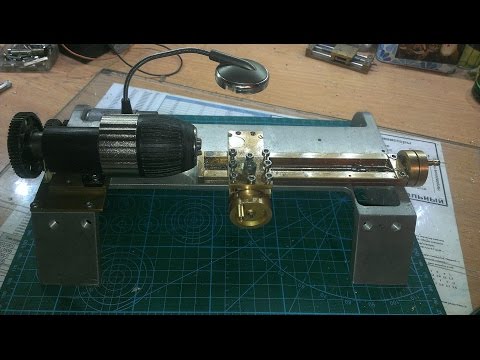 Видео: мини токарый станок часть 3 первый тест