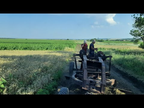 Видео: 9 часов грейдирывали дорогу чтобы доехать до поля. Прицепной грейдер и трактор .В конце сели в грязи