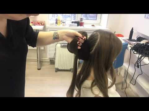 Видео: Как сделать воздушный текстурный низкий пучок